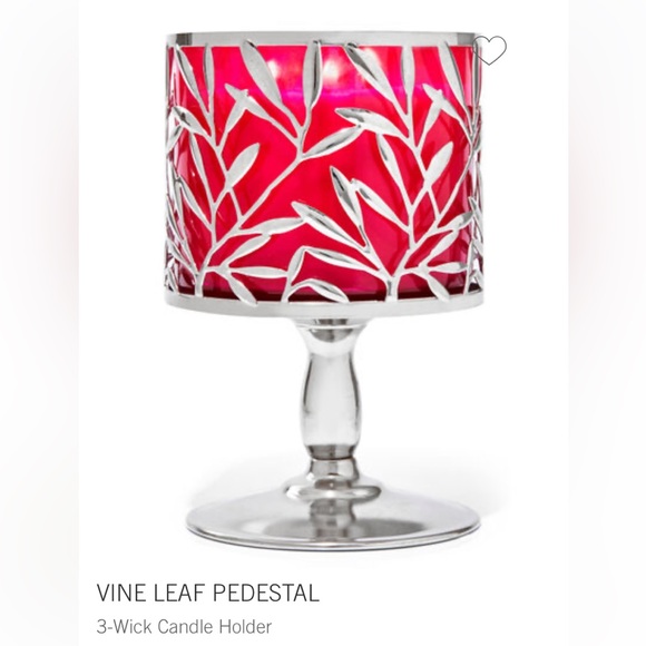 “Vine Leaf Pedestal“ 3-Wick Candle Holder shiny branches, Bath & Body Works, NWT - Picture 1 of 9